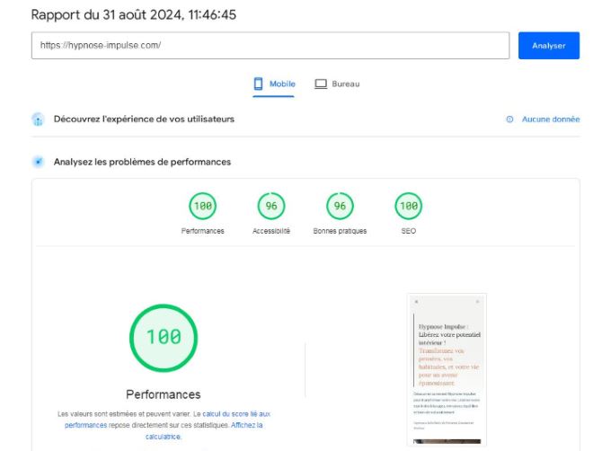 PageSpeed-Insights-hypnose-Impulse